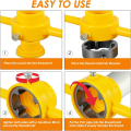 NCANRUI 6Pcs PVC Thread Maker Tool, Pipe Threader Plumbing Tool, Pipe Threader Kit with 1/2 Inch 3/4 Inch 1 Inch Dies Maker Tool. 