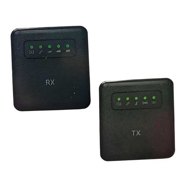 Vlog Wireless Lavalier Microphone Omnidirectional Mic System Receiver Transmitte