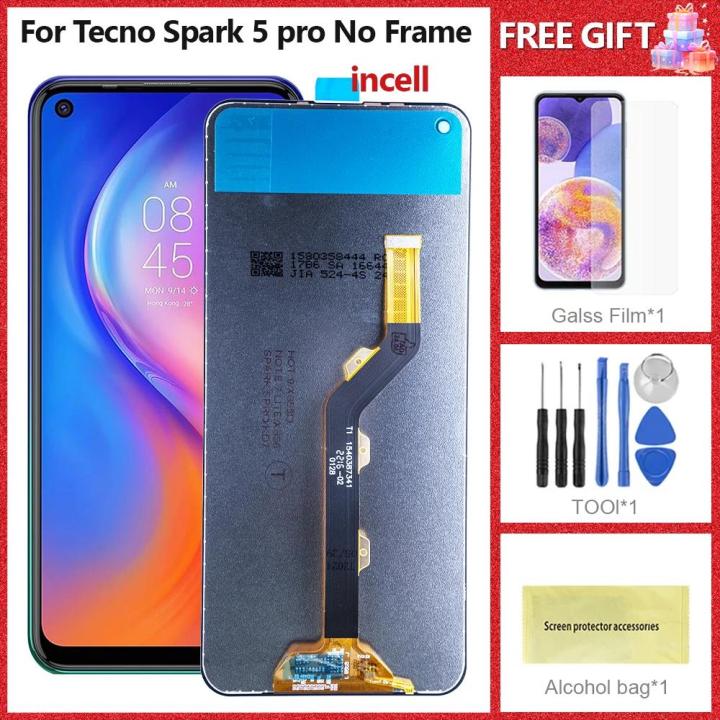 Clearance sale High Quality LCD For Tecno Spark 5 Pro KD7 Display Touch Screen Digitizer Assembly For Tecno Spark 5 KD7h KD7s LCD Repair Parts