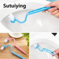 Sutuiying Toilet Cleaning Brush Bathroom Cleaning Accessories Portable Toilet Brush Corner Brush 1Pcs Bending Handle Scrubber Curved. 