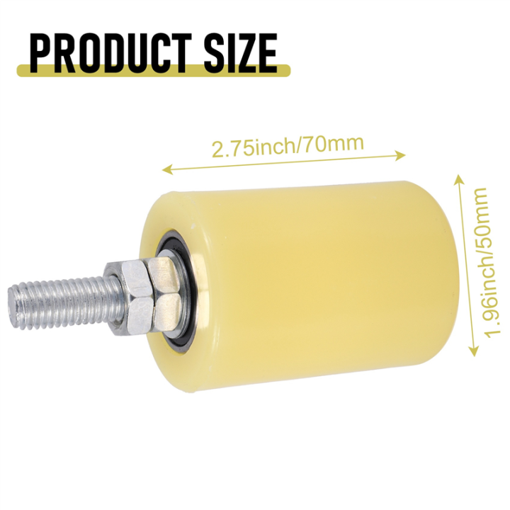2PCS%2050X70Mm%20PP%20Steel%20Flat%20Roller%20Bearing%20Guiding%20Wheel%206201%20M12%20Screw%20for%20Electric%20Door%20Sliding%20Gate%20-%20Image%202