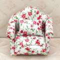 1/12 Scale Doll House Miniature Single Sofa with Pillow. 