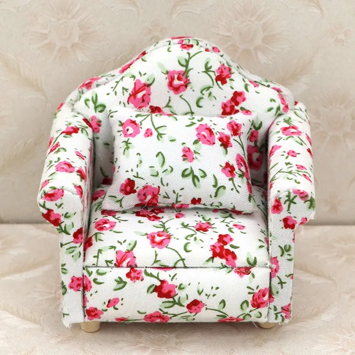 1/12%20Scale%20Doll%20House%20Miniature%20Single%20Sofa%20with%20Pillow%20-%20Image%206
