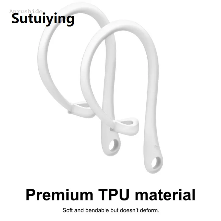 Sutuiying%20New%20style%20Anrushide%20New%20Anti-Lost%20Silicone%20Ear%20Hook%20for%20AirPods%203%20iPhone%20Apple%20AirPods%20Luxury%20Pro%20Headphones%20Anti%20Lost%20Ear%20Hook%201%20Pair%20Tight%20Fitting%20-%20Image%202