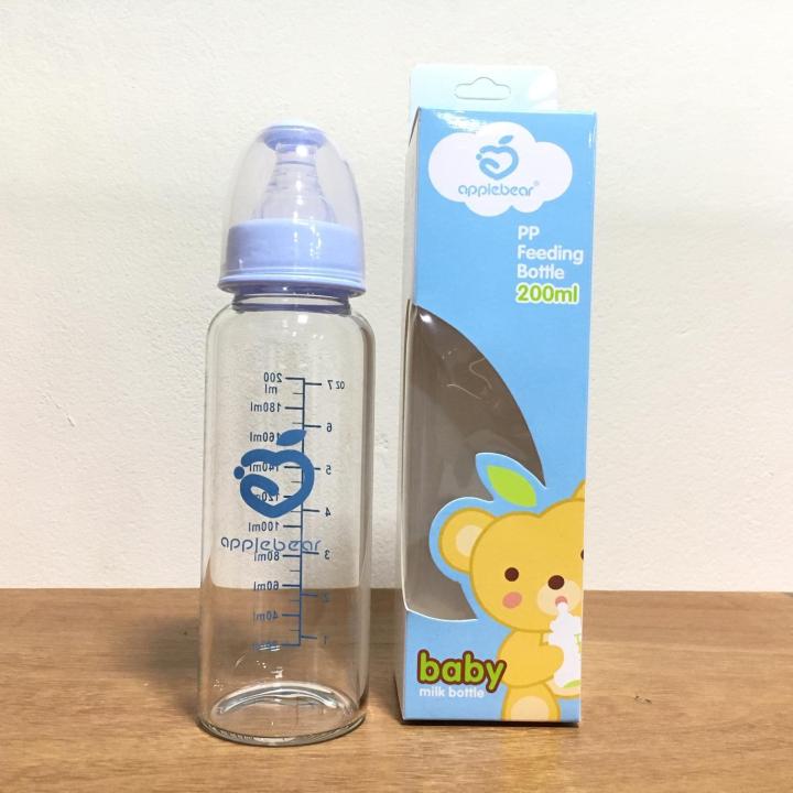 Baby Glass Feeding Bottle- 200Ml