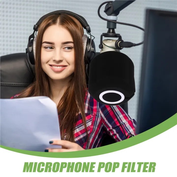 (GGBR)%20C3%20Microphone%20Wind%20Shield%20Mic%20Screen%20Acoustic%20Filter%20Acoustic%20for%20Record%20Studios%20Mic%20Sound-Absorbing%20Foam%20Black%20-%20Image%205