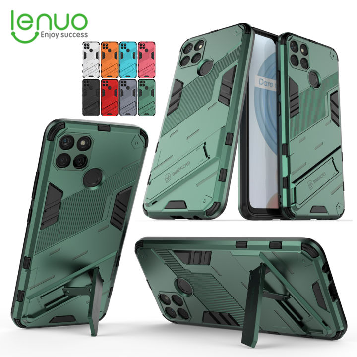 Lenuo%20Punk-Casing%20For%20Realme%20C21Y%20/%20Realme%20C25Y%20Back%20Cover%20Eight-Color%20Anti-Fall%20And%20Anti-Slip%20Phone%20Bracket%20Lens%20Protection%20Cover%20-%20Image%202