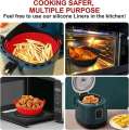Basket Thicken Silicone Mold For Pot Oven Baking Tray Fried Chicken Pizza Mat Air Fryer Accessories. 