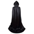 2Pcs Set Halloween Costume Death Cloak Black Death Cloak L Size 1.5M Long Devil Cloak 59 Inches Suitable for Outdoor. 
