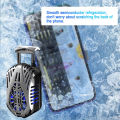 Smart Mobile Phone Radiator Phone Cooling Fan Case Cold Wind Handle Fan For PUBG Phone. 