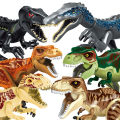 Jurassic Dinosaur World Brutal Raptor T-Rex Triceratops Indominus Rex Model Building Blocks Dino Velociraptor Figure Bricks Toys. 