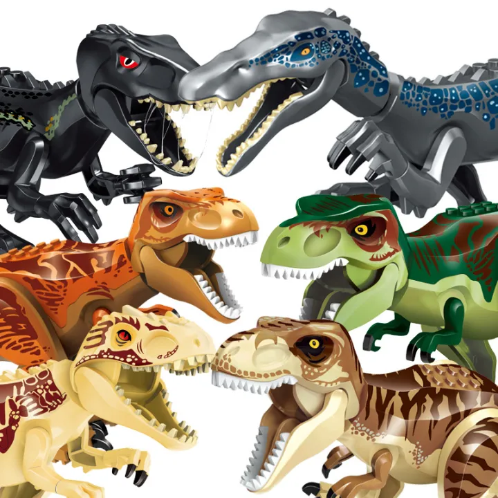 Jurassic%20Dinosaur%20World%20Brutal%20Raptor%20T-Rex%20Triceratops%20Indominus%20Rex%20Model%20Building%20Blocks%20Dino%20Velociraptor%20Figure%20Bricks%20Toys%20-%20Image%204