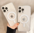 Apple MagSafe clear case -Transparent Magnetic Cover For Iphone All Model - 7Plus To 16 Pro Max (Premium Look Cover). 