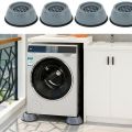 Vibration Rubber Washing Machine Feet Pads, Anti-Walk Dryer Washer Vibration Pads,Washing Machine Stabilizer. 
