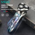 VGR V-323 Professional Men's Shaver | Cordless Rechargeable IPX6 Fully Waterproof Triple Rotary Head Electric Shaver Runtime 60 minutes | Electric Shaver for Men’s. 
