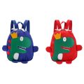NAMUNY 2x Cute Kids Kindergarten School Bag 3D Cartoon Dinosaur Mini Backpack New Baby Boy Girl School Bag Red & Blue. 