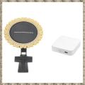 (GREH) Zigbee WiFi Tuya Sunlight Rain Sensor Solar Charging Real-Time Rainwater Detector Life App Controlled for House Outdoor. 