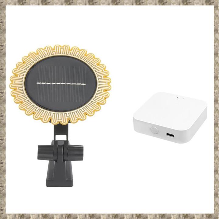 (GREH) Zigbee WiFi Tuya Sunlight Rain Sensor Solar Charging Real-Time Rainwater Detector Life App Controlled for House Outdoor