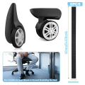 8Pcs Luggage Wheel Covers, Silicone Luggage Cover Protector Suitcase Wheel Covers, Silent Protection Luggage Compartment. 