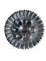 Silver Tika Thali With 7 Bowls Set. 