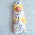 Baby Swaddle Blanket Boys Girls Hoodie Swaddle Wrap Cotton Velvet Receiving Blanket Newborn Hooded Sleeping Wraps. 