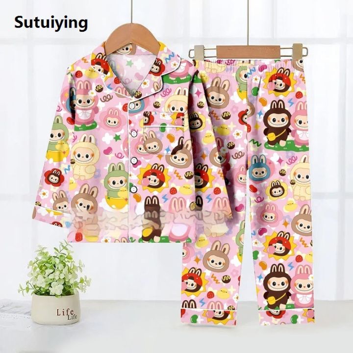 Lababu Pyjamas Sutuiying Kawaii Labubu Children Pajama Set Cartoon Labubu Kid ...