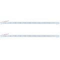 2X, 50CM 12V 36 LED 5050 Strip Bar Light Aluminum Rigid Warm White. 