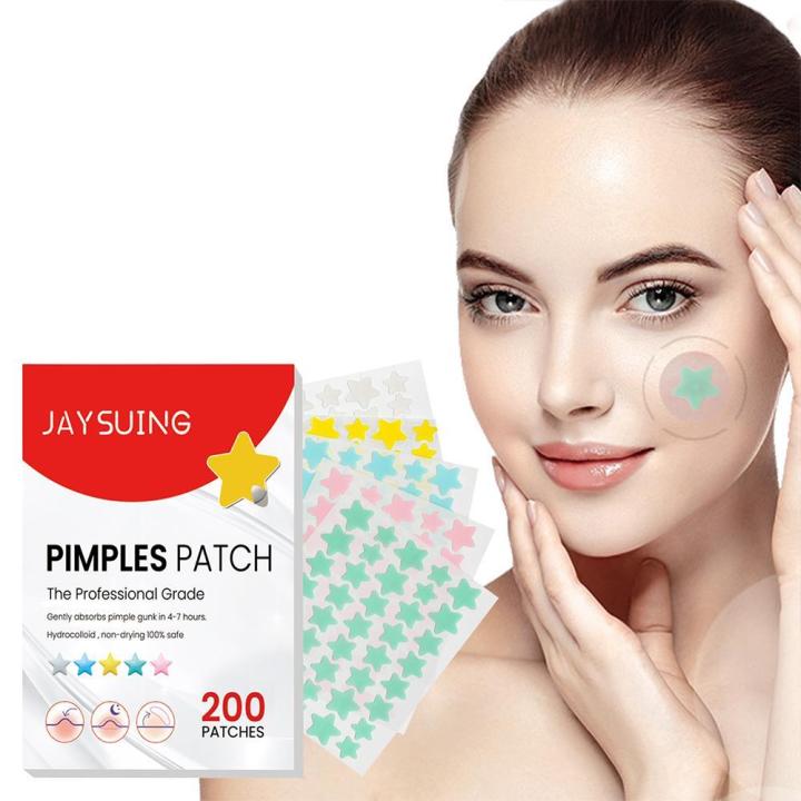 New 200pcs Star Pimple Patch Acne Colorful Invisible Acne Removal Skin Care Stickers Face Spot Beauty Makeup Tool