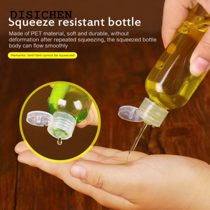 DISICHEN%20Profesional%201Pc%205/10/30/50/80/120/200/250%20Ml%20Plastic%20Transparent%20Bottle%20Refillable%20Butterfly%20Cap%20Makeup%20Tool%20Sub-bottling%20Clamshell%20Bottle%20-%20Image%206