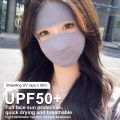 Ice Silk Full Face Sun Mask Women Summer Anti-Ultraviolet Riding Face Gini Sun ZH. 