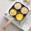 4-hole Omelet Pan Frying Pot Thickened Non-stick Egg Pancake Steak Cooking Pan. 