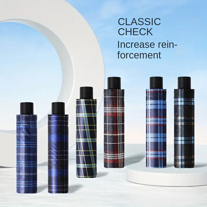 UV%20Protection%20Three%20Folding%20Check%20Umbrella%20For%20Unisex%20-%20Image%204