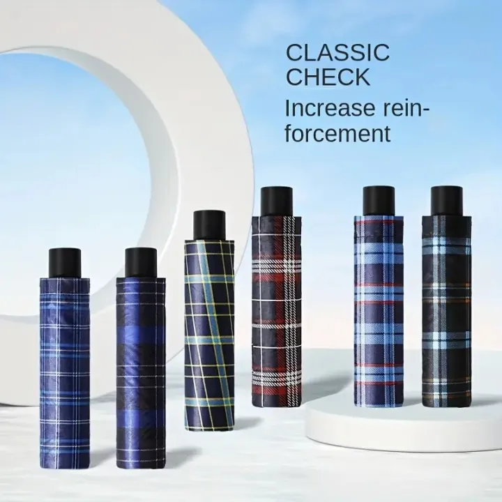 UV%20Protection%20Three%20Folding%20Check%20Umbrella%20For%20Unisex%20-%20Image%204