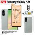 3 IN 1 Samsung Galaxy A56 Ceramic Tempered Glass for Samsung Galaxy A26 A36 A16 A06 Camera Lens Glass Screen Protector and Back Film. 