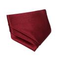 Polyester Red Solid Pocket Square. 