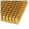 Gold Tone Aluminium 40mmx40mmx11mm Heatsink Cooling Cooler Fin for CPU. 