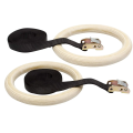 Spn'S Gymnastic Wooden Rings with Heavy Duty Adjustable Strap | Roman Rings Perfect for Calisthenics Competition and Conditioning Training. 