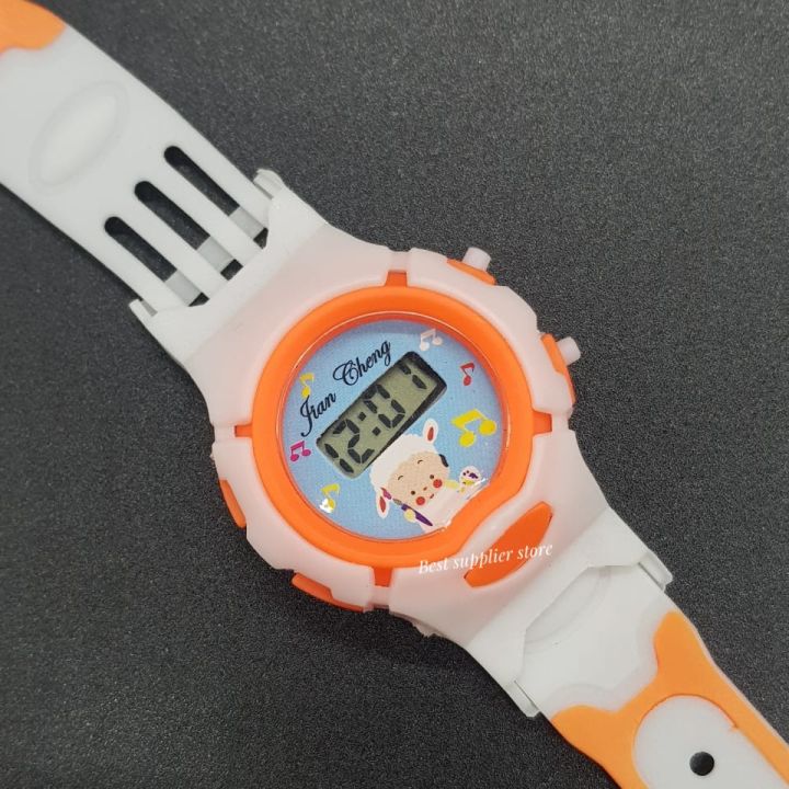 Baby Digital Watch For Kids With Slide Belt Under 8Years Kids
