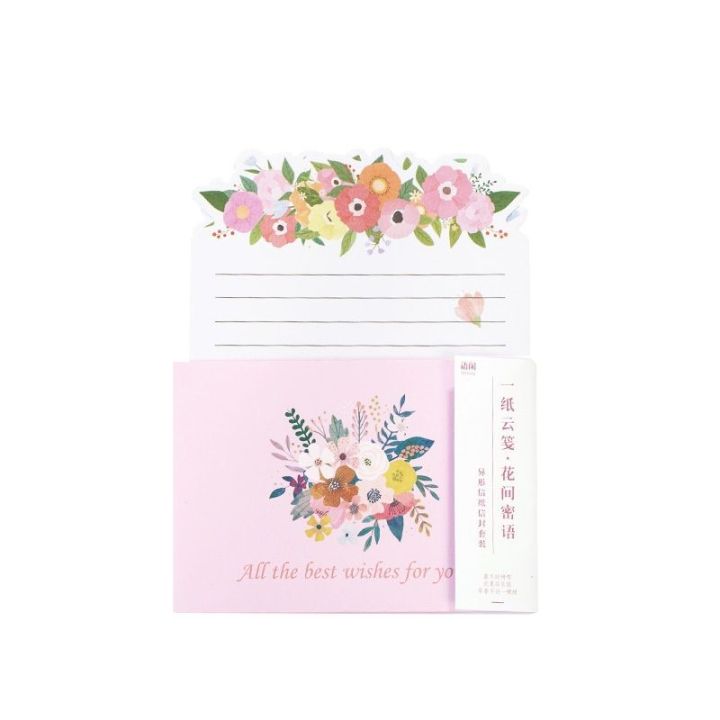 NEW%20%E3%80%90Special%20offer%E3%80%919%20Pcs/Set%203%20Envelopes%20+%206%20Letter%20Papers%20Cat%20Planet%20Flowers%20Writing%20Paper%20Envelope%20Set%20Gift%20Stationery%20-%20Image%207