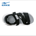 Erke Light White / Black Women Sandal 12123210309-005. 