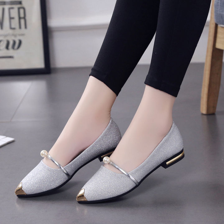 Shoes Women's 2024 Spring, Summer, Autumn and Winter New Single Shoes Women's Frosted Fashion Women's Shoes Korean Casual Lazy Shoes Trendy