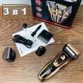 Geemy GM-595 3 In 1 Electric Shaver / Trimmer Kit For Men. 