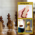 NAMUNY Large Carving Wood Blocks (10 Pack) 4 x 1 x 1 Inches Unfinished Basswood Project Craft Kit DIY Hobby Set for Beginners. 