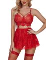 Fancyra Women Sexy Lingerie Lace Babydoll Mesh Nightwear Chemise Nighty. 