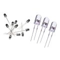 10Pcs 5Mm IR LED Infrared Light Emitting Diode & 100Pcs 5Mm Round Purple Uv Led Diode Led Light Lamp Purple Color. 