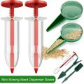 New Manual Mini Sowing Seed Dispenser Widger Set Gardening Tool Handhold Seedlings Dibber Gardening Supplies Useful Sower Set. 
