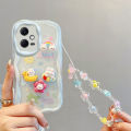 For Xiaomi Redmi Note 12 Pro+ 5G Phone Case 3D Cute Animal Cartoon Patterns + Beautiful Flower Bracelet Soft Case. 