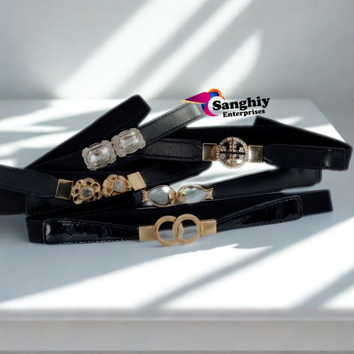 Fashion Leather Cotton one Piece Belt for Womens