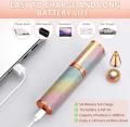 Rechargeable 2 in 1 Facial Epilator for Sensitive Skin, Portable Precision Epilator for Women and Men with LED Light. 