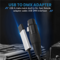 2X DMX512 USB DMX Interface Adapter LED Stage Lighting Controller, USB to DMX Interface Adapter, DMX Controller. 